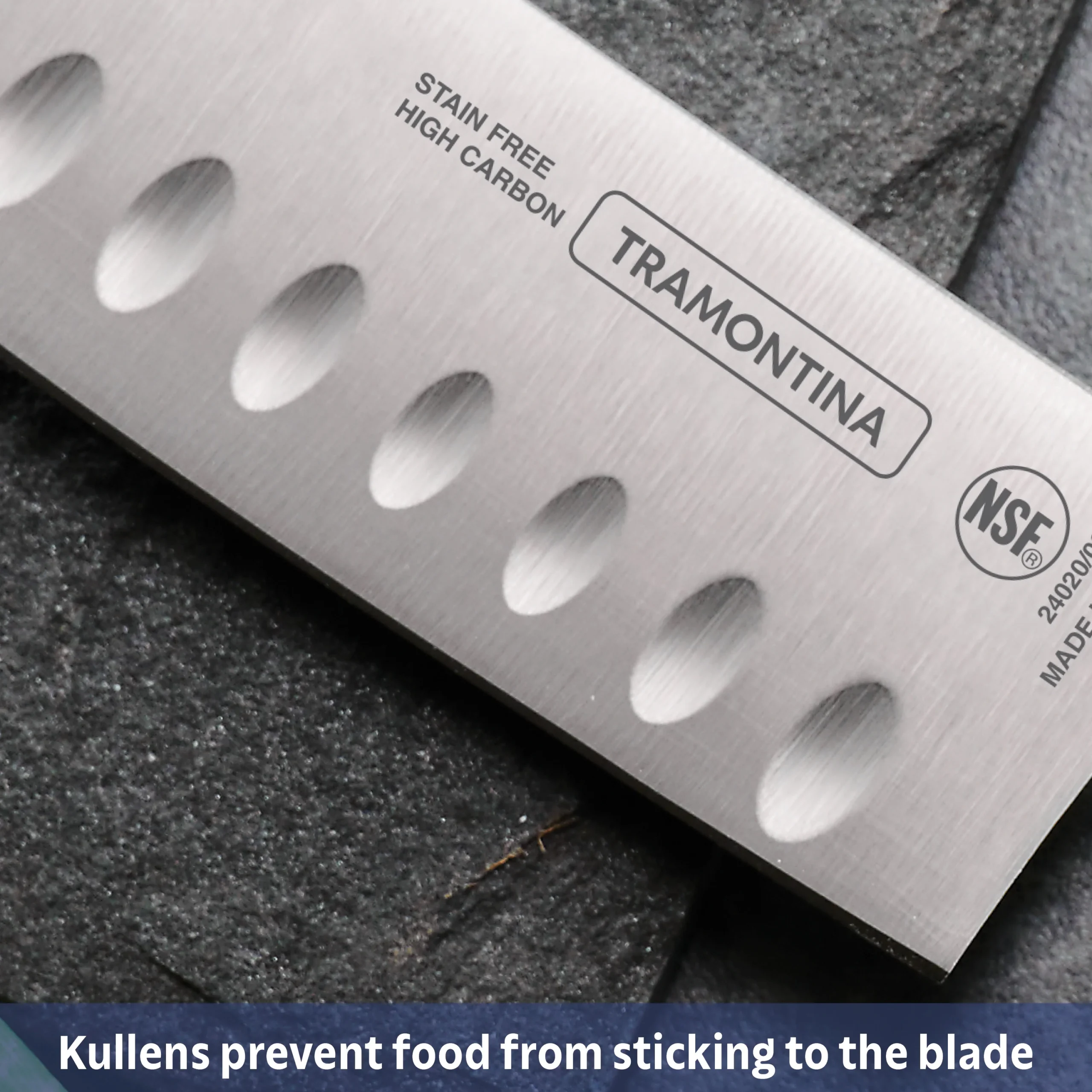 ⁦Professional 7 Inch Forged Santoku Knife⁩ - الصورة ⁦5⁩