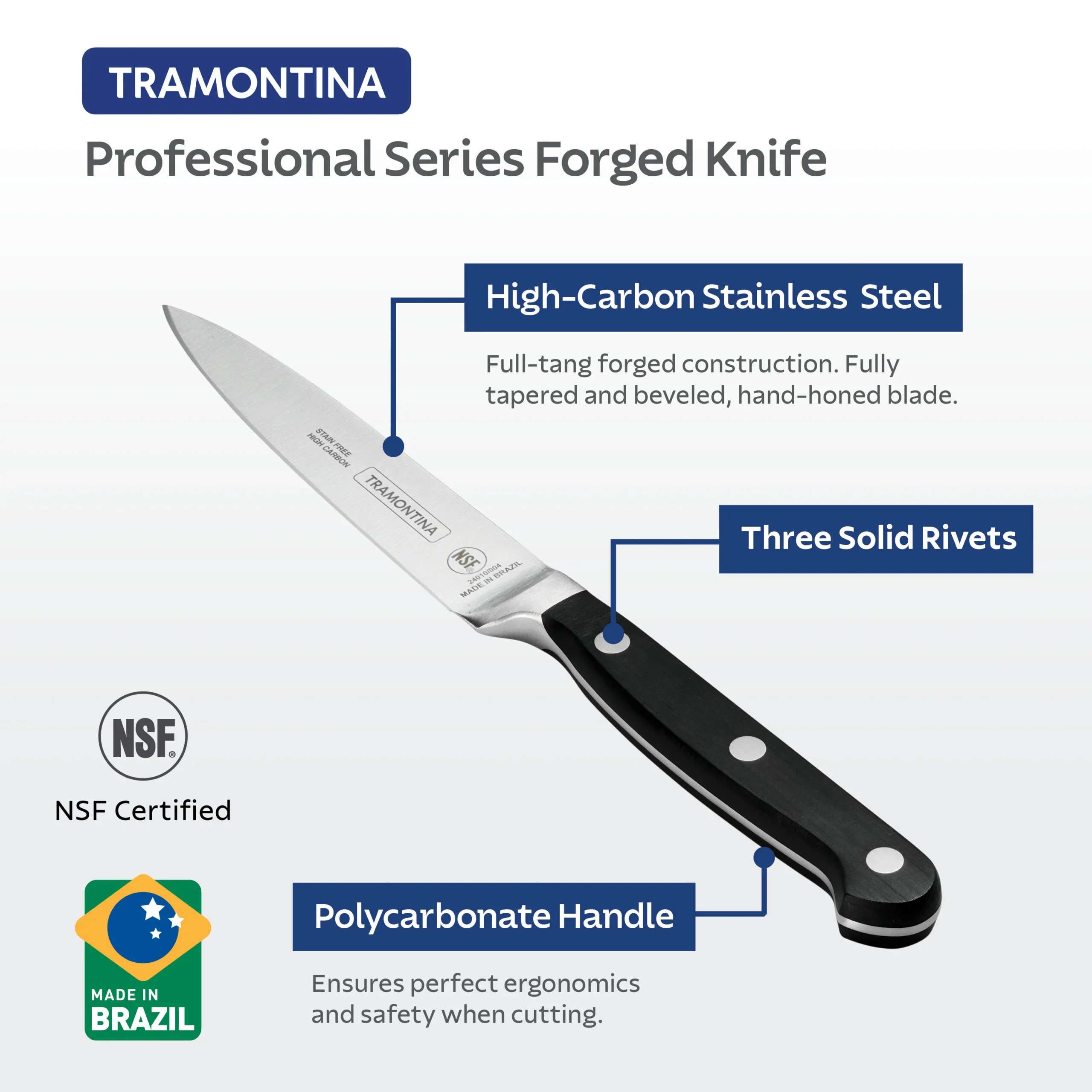 ⁦Professional Forged 4 Inch Chef's Paring Knife⁩ - الصورة ⁦7⁩